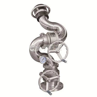 Monitor požiarnej vody s ručným kolesom